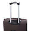 Дорожня тканинна валіза на колесах Bonro Tourist M середня коричнева з кодовим замком і висувною ручкою, фото 6