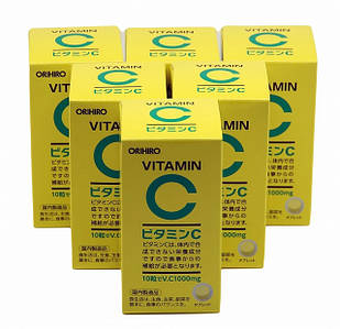 ORIHIRO Вітамін C, 100 мг, японська якість, 300 таблеток х 6 упаковок