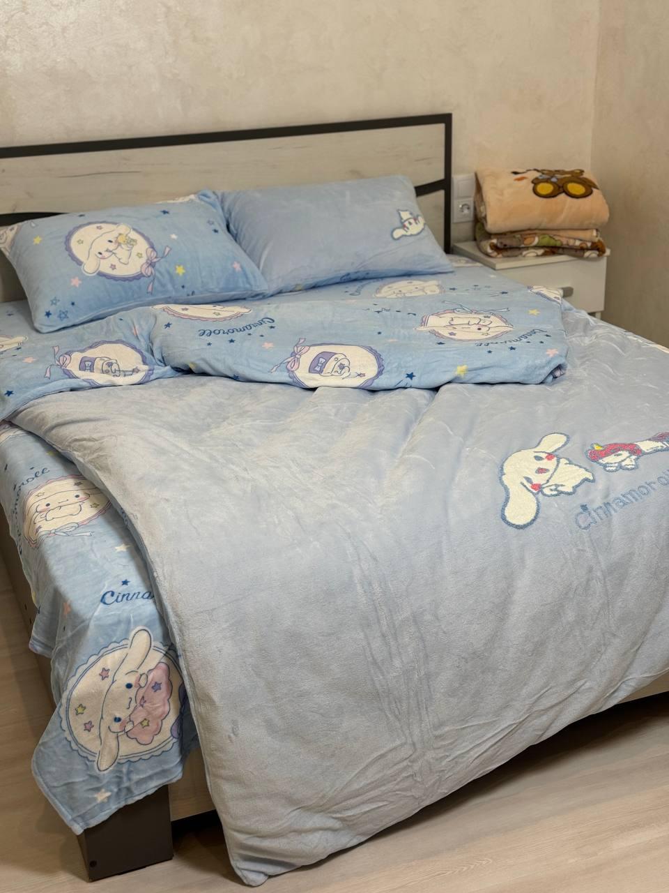 Велюрова постільна білизна Півтоспальний розмір