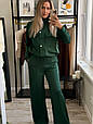 Жіночий костюм ЗАРА Модель : 1554-1543 з віскози Кольори: зелений, бежевий, шоколадний, фото 8