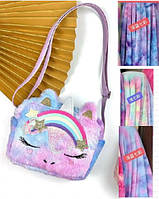 Сумка для дівчаток Єдиноріг, 1 відділення на блискавці, регульований ремінець, у пакеті