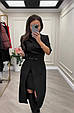 Жіноча сукня з камінцями чорна, костюмка з камінцями Модель: 1554-1345, фото 2