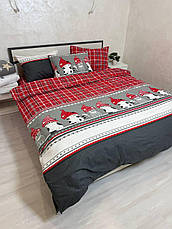 Байковий комплект постільної білизни Півтораспальний розмір, фото 2