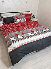 Байковий комплект постільної білизни Півтораспальний розмір, фото 4