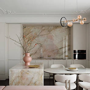 Підвісна люстра «Bubbles» на 7 ламп з кавовими плафонами (918-LP267-7 GAB+BR), фото 3