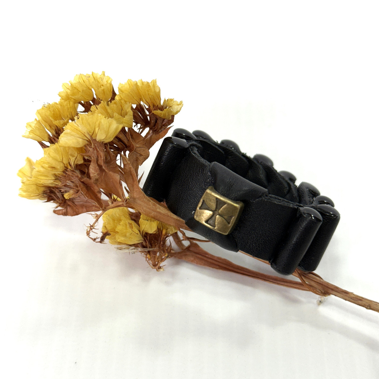 Чотки "лестовка" з натуральної шкіри, на 10 поділок, фото 1