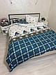 Байковий комплект постільної білизни Півтораспальний розмір, фото 8