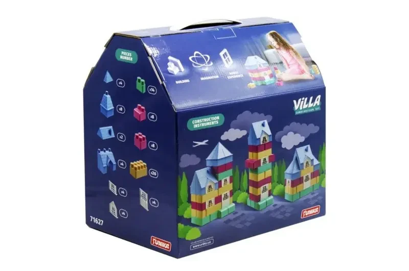 Конструктор для найменший 1627 ЮНІКА "Будинок" VILLA 86 великих деталей, фото 1