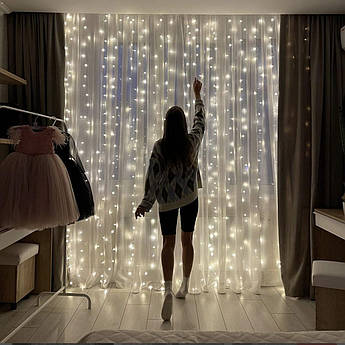 Гірлянда Штора 3 х 2 метри | від USB + пульт | 200 led