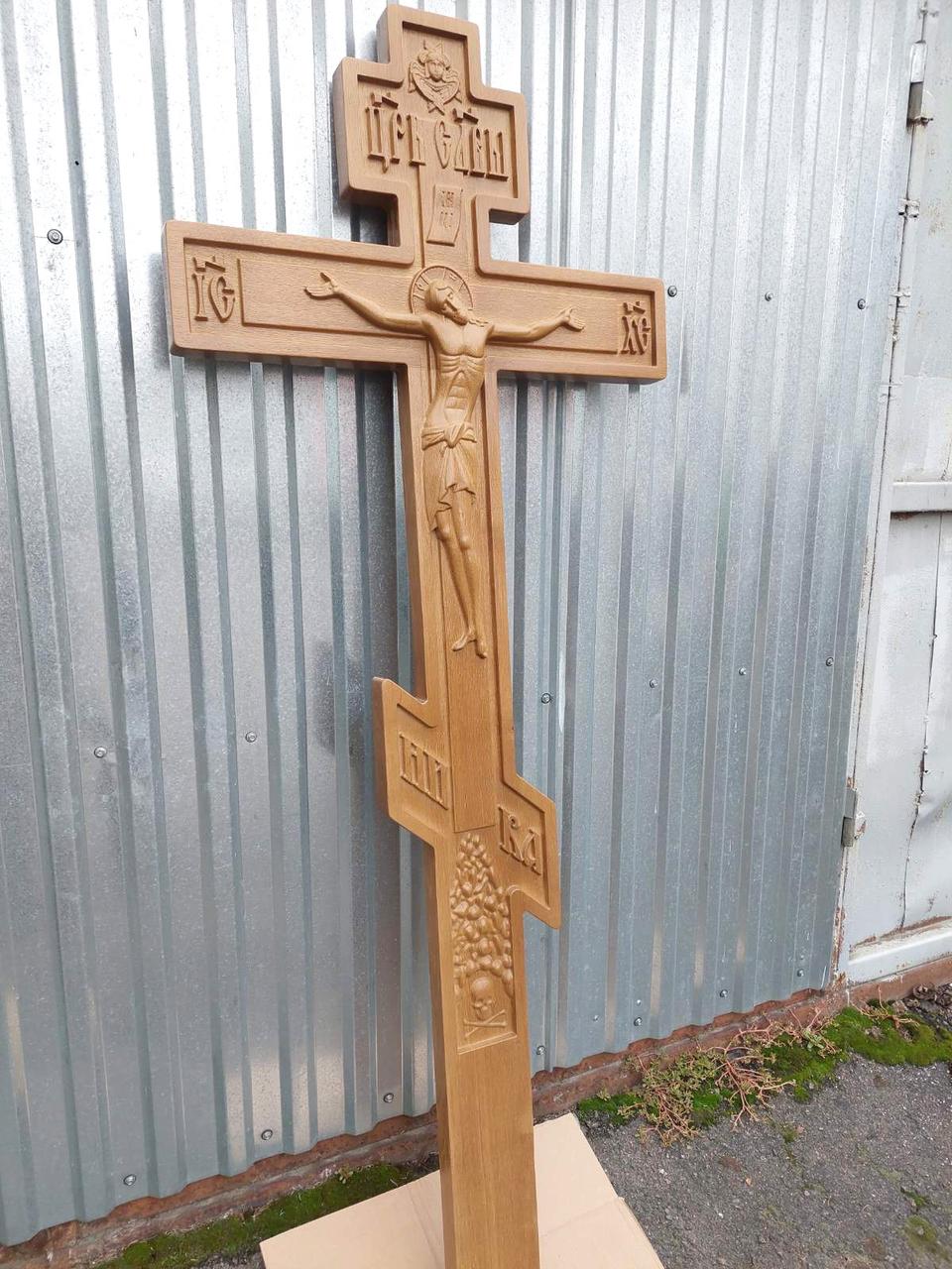 Хрест із дуба, 1.4 м + 40 см в землю, фото 1
