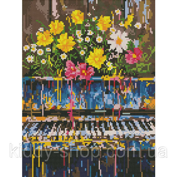 Діамантова мозаїка Експресія музики, 30х40 см, на підрамнику, фото 1