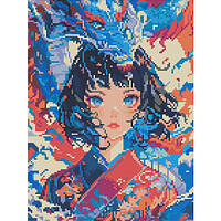 Діамантова мозаїка Місія самурая, 30х40 см, на підрамнику