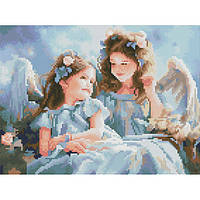 Діамантова мозаїка Янголята, 30х40 см, на підрамнику