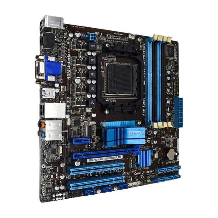 Плата під AMD sAM3+ AM3 ASUS M5A78L-M/CM1831/USB3 на DDR3 ! Розуміє ВСІ 2-6 ЯДЕРНІ ПРОЦИ AM3 + FX СЕРІЮ !!!, фото 1