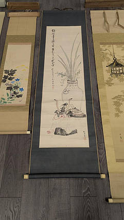 Свиток (сувій) Натюрморт. 19 століття автор Сейхо Ісукі, фото 1
