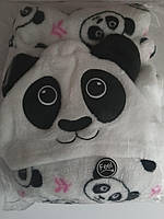 Дитячий теплий халат Панда для дівчинки 98-104