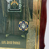 Святий Феодосій і Лаврентій Чернігівський, ікона з мощовиками 120*60 см (спецзамовлення), фото 4