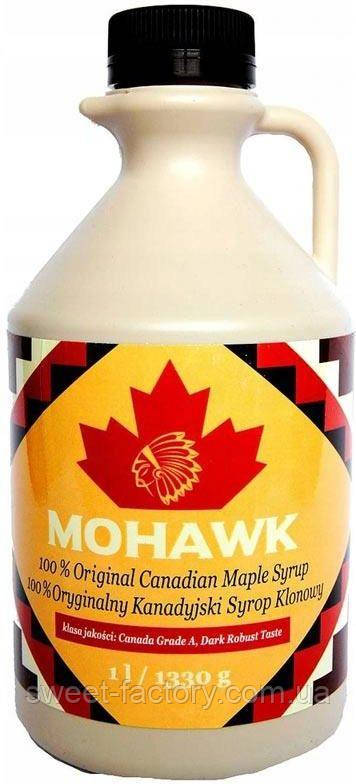 Кленовий сироп Mohawk Maple Syrup Dark Robust Taste 1000ml, фото 1