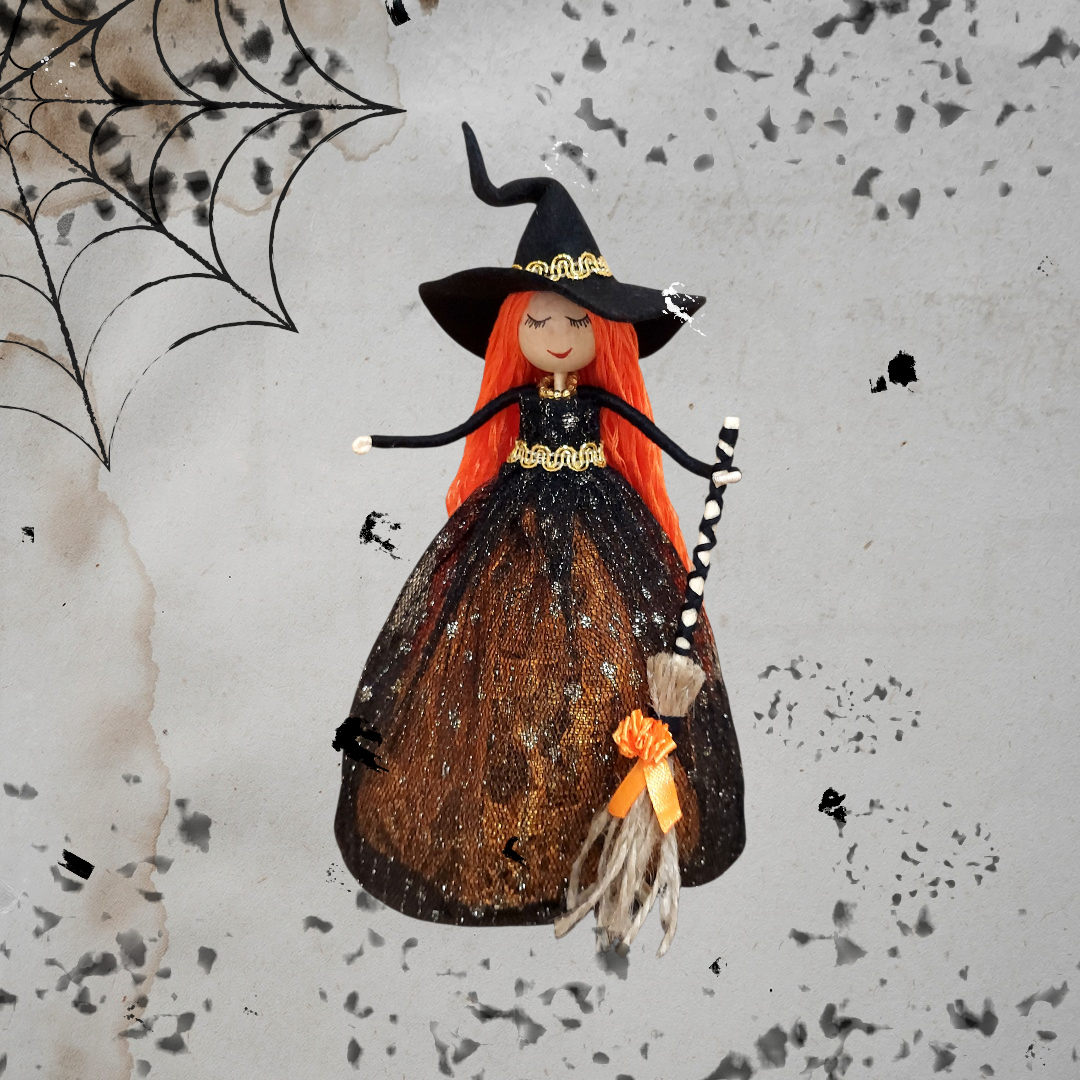 Лялька ручної роботи "Відьмочка маленька", фото 1