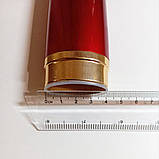 Футляр для окулярів компактний металевий для невеликих окулярів. Вузький чохол на окуляри. Чохол-тубус. Бордовий червоний, фото 7