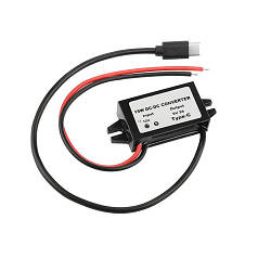 Перетворювач напруги 12В-5В 3А Type-C, прихована проводка авто