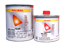Грунт наповнювач PALINAL Acryl Filler 2K 5:1, білий, 1л + затв. 993.MS-B 0,2л