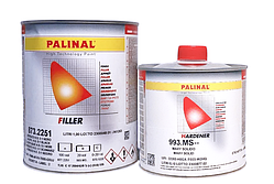 Грунт наповнювач PALINAL Acryl Filler 2K 5:1, чорний, 1л + затверджувач 993.MS-B 0,2л