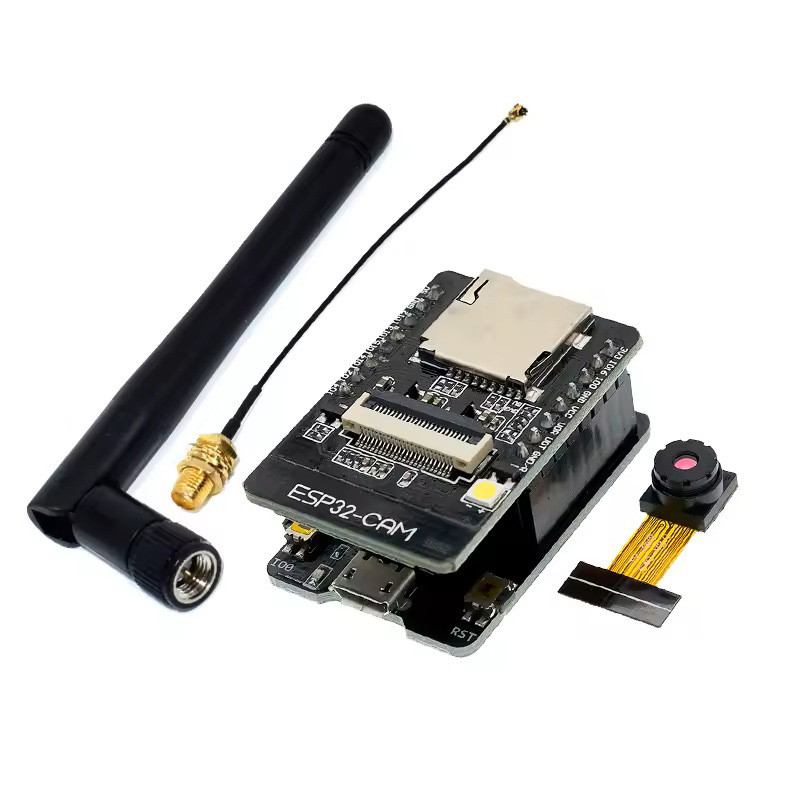 Модуль камери ESP32-CAM Wi-Fi Bluetooth OV2640 2MP антена плата адаптер CH340 Micro-USB, фото 1