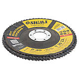 Круг пелюстковий торцевий Т29 (конічний) ZA Ø 125 мм P40 SIGMA (9173521), фото 3