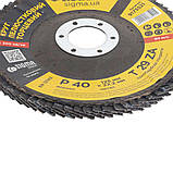 Круг пелюстковий торцевий Т29 (конічний) ZA Ø 125 мм P40 SIGMA (9173521), фото 5