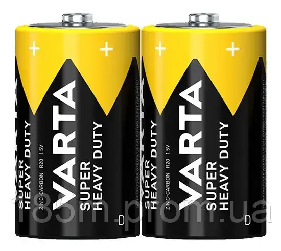 Батарейка VARTA 2020 R20 Superlife 2шт shrink, фото 1