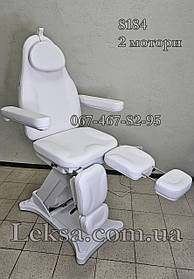 Кушетка електрична Педикюрне крісло LS-8184 White (2 електромотори)