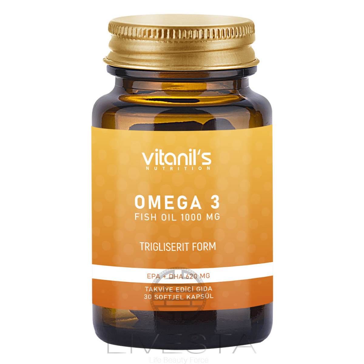 Дієтична добавка "Омега 3" Vitanil's Лівеста, 30 капсул, фото 1