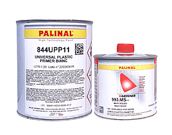 Фарба (грунт) по пластику PALINAL 2K UPP11, біла 1л + затв. 993.MS Standart 0.1л