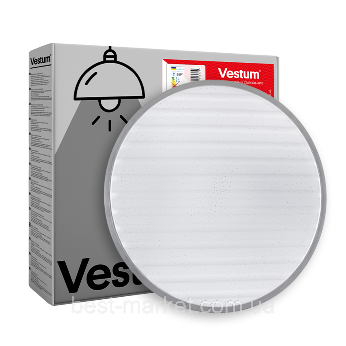 GRILL зоряне небо 36W 375*60мм 4000К 2900Lm без пульта метал, фото 1