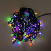 Вулична гірлянда бахрома 12(м) 200 led світлодіодів зовнішня мультиколор чорний дріт 12MBML, фото 10