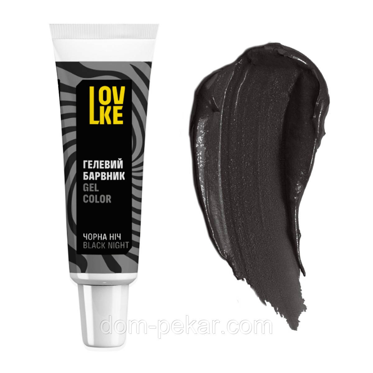 Барвник гелевий LOVKE Чорна ніч 16 г