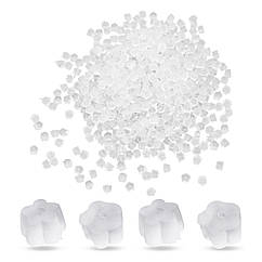 Заглушки для Сережок, Пластик, Безбарвний, 4.5х3мм, Отвір 0.3мм, 1000шт/упак