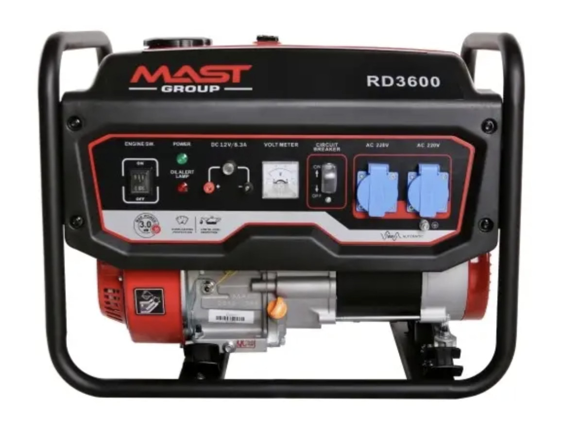 Бензиновий генератор 3 кВт Metcor RD3600, фото 1
