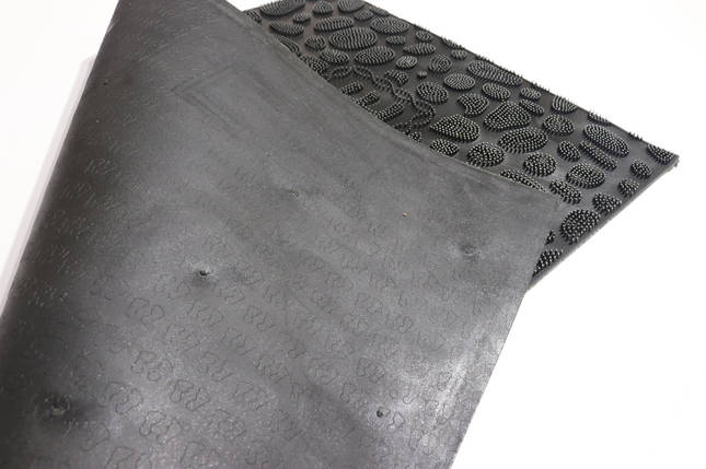 Килимок гумовий 45*75 см брудозахисний кольоровий 1497/grey, фото 2