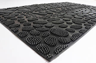 Килимок гумовий 45*75 см брудозахисний кольоровий 1497/grey, фото 3