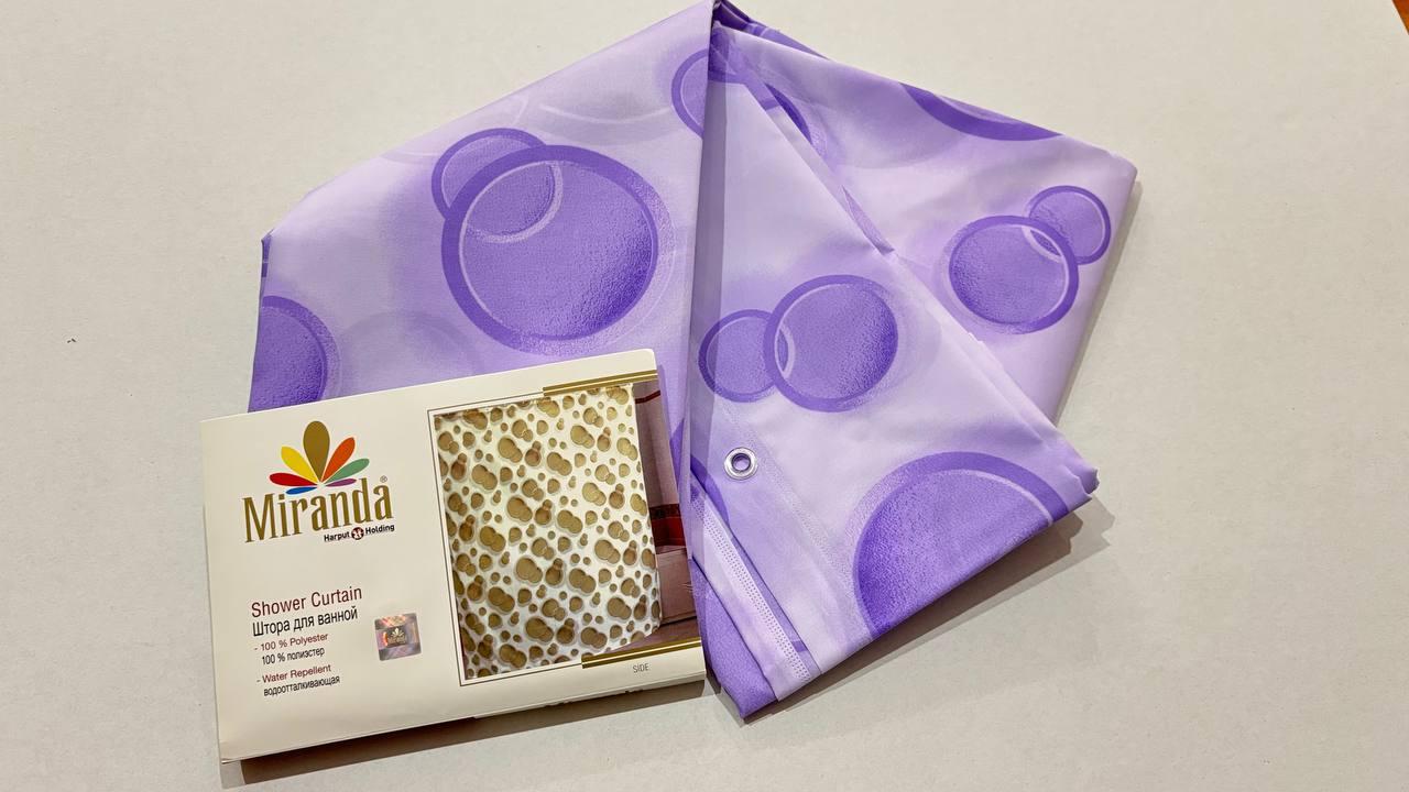 Шторка для ванної кімнати Miranda Side violet 180*200 cм