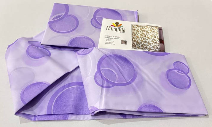 Шторка для ванної кімнати Miranda Side violet 180*200 cм, фото 3