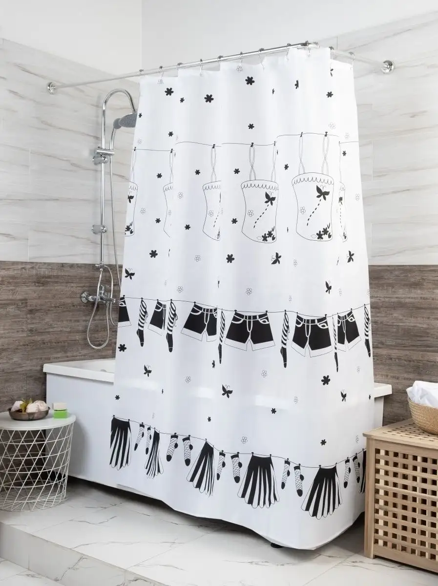 Шторка для ванної кімнати Miranda Dressy 180*200 cм