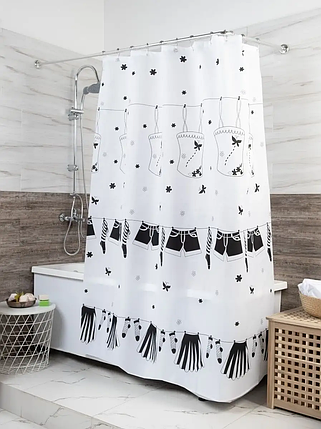 Шторка для ванної кімнати Miranda Dressy 180*200 cм, фото 1