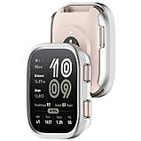 Захисний бампер для смарт годинника Amazfit Bip 6 сріблястий, фото 3