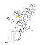 Патрубок ГБЦ 301.1303018 ZAZ з оцинкованої сталі, фото 2