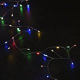 Гірлянда Роса мішура Крапля 30 метрів 1000 LED світлодіодна гірлянда в котушці мідний провід 8 функцій мікс, фото 10