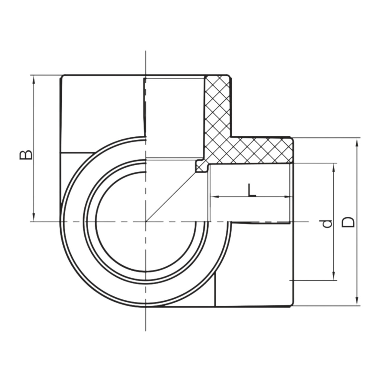 Кут з трьома виходами KR