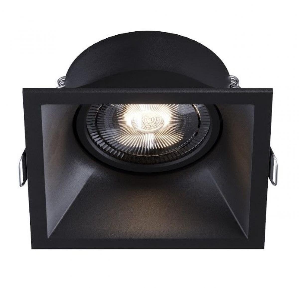 Світильник точковий врізний KLOODI KD-1129-F BK, фото 1